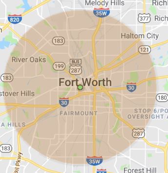 Ft Worth wireless Internet coverage map