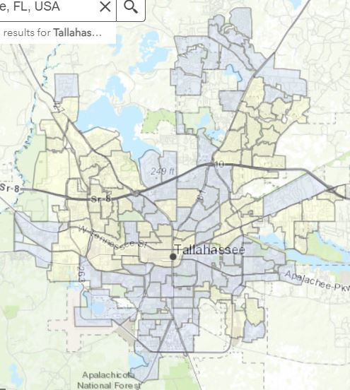 Tallahassee Internet coverage map